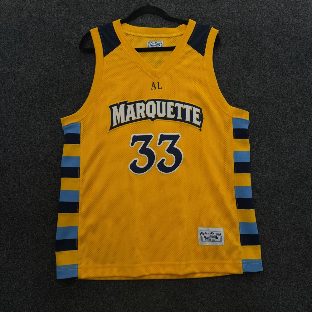 Retro Brand Marquette Golden Eagles Jimmy Butler 33 Basketball Jersey Mens L